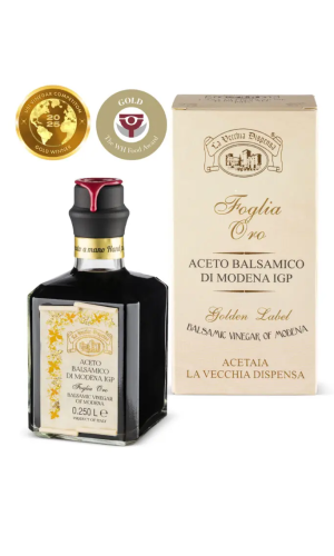 Palsamiäädikas KULDNE Aceto Balsamico di Modena IGP ACETAIA LA VECCHIA DISPENSA 250ml